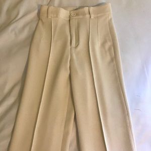 Zara Ivory Trousers, XS NWOT